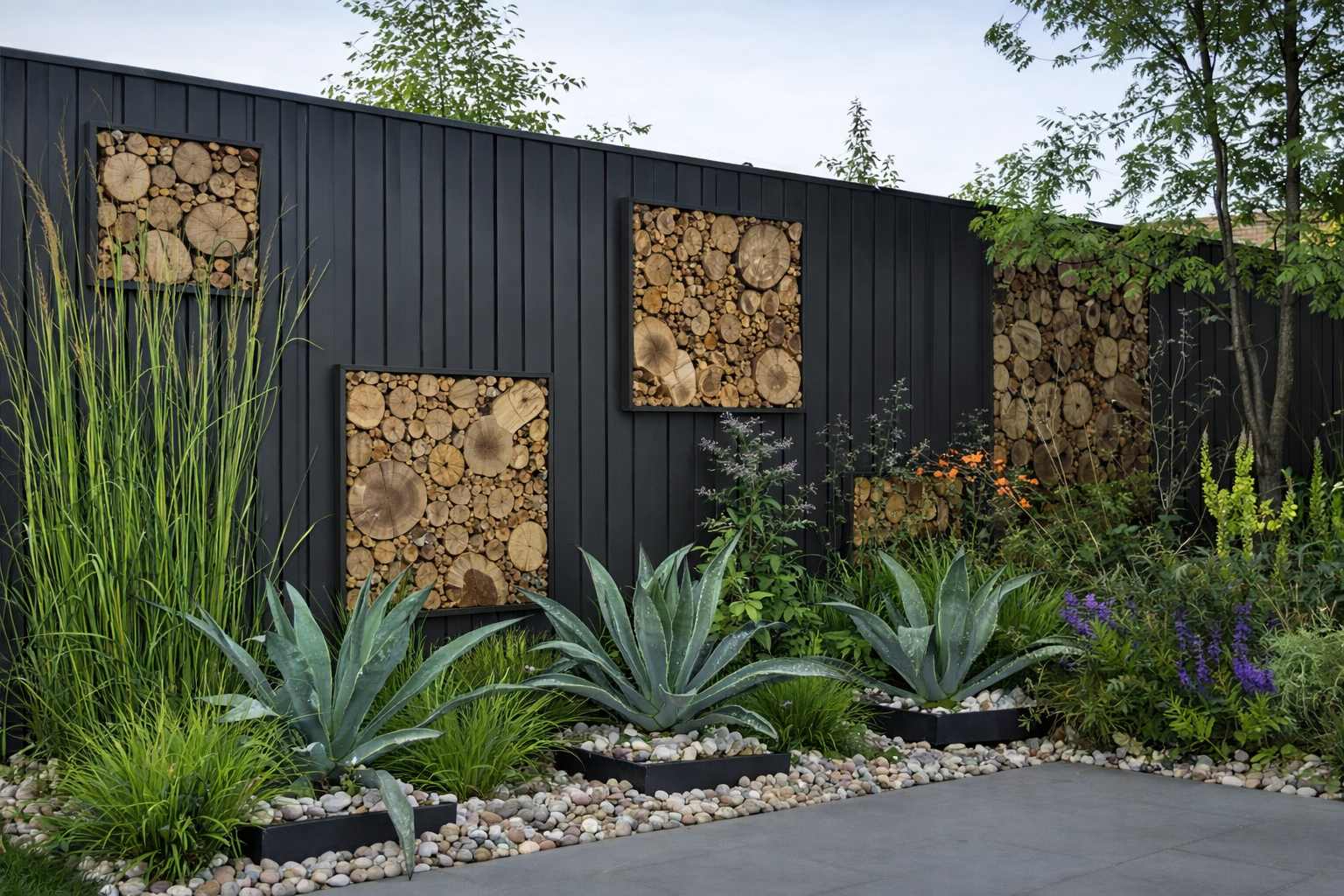 Профлист в декоративных и ландшафтных решениях